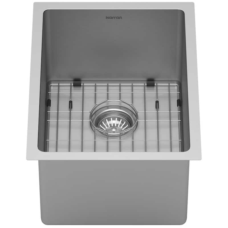 Karran USA EL-71-PK1 Elite 15" Undermount Single Basin Stainless Steel