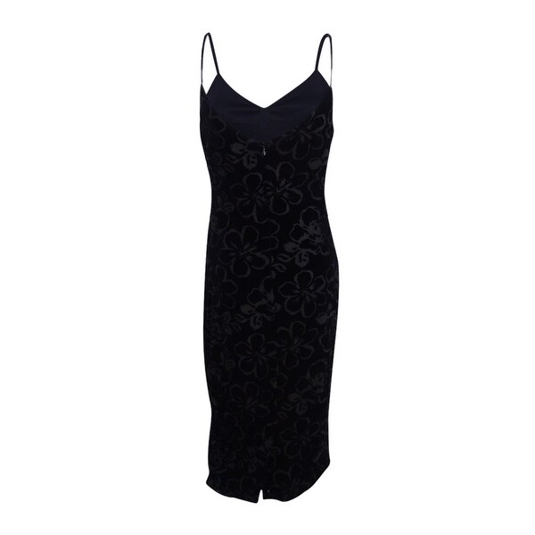womens black slip dress