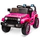 preview thumbnail 1 of 22, 12V Ride on Truck Car, Kids Electric Car with Remote Control Pink