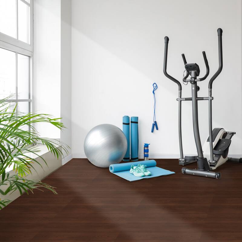 Sorbus 96 Sq. Ft. Wood Grain Floor Tiles Foam Mat EVA Interlocking Mats Tile 3/8-Inch Thick Exercise Mats w/Borders