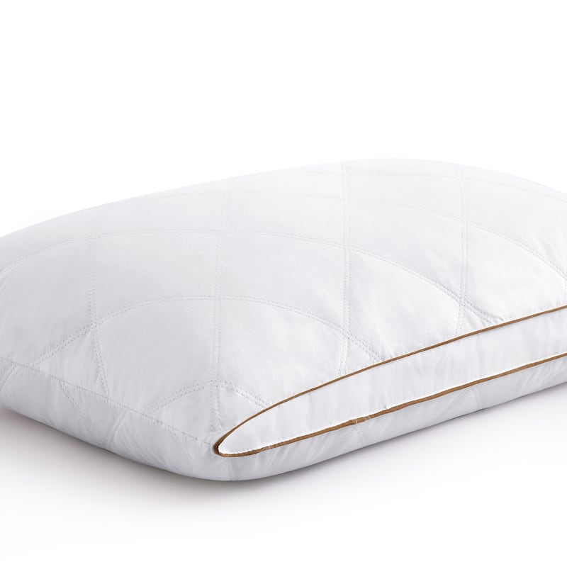 Medium-Firm 2-inch Gusset Feather and Down Pillows Set of 2