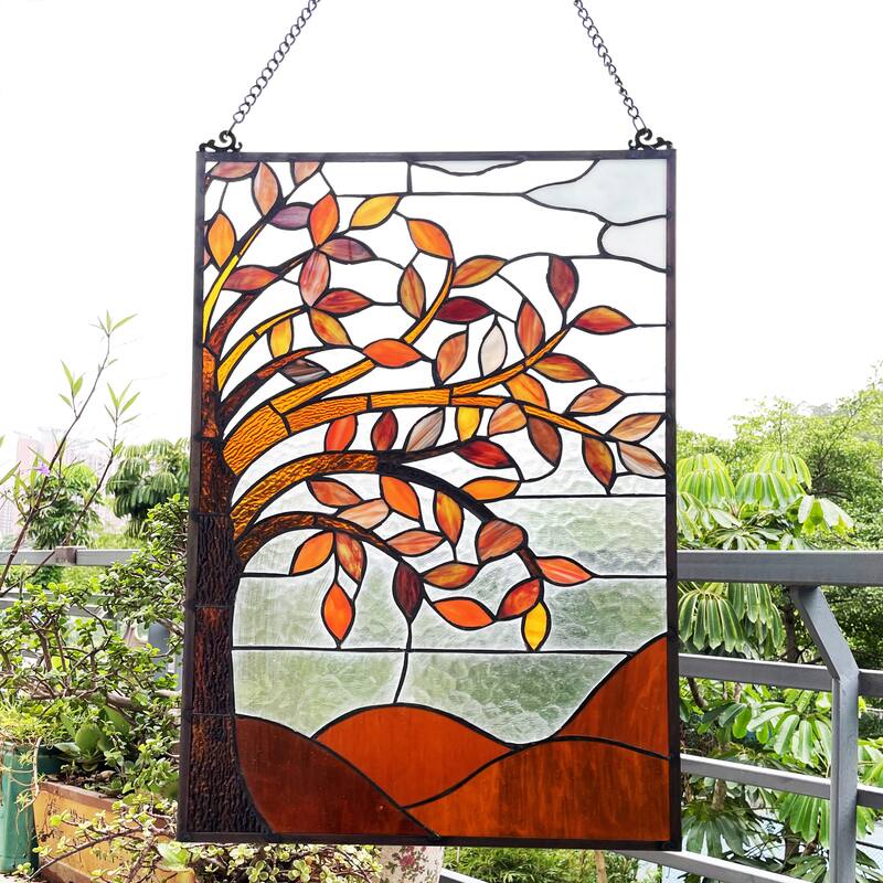 Tree Design Window Panel/Sun Catcher - L