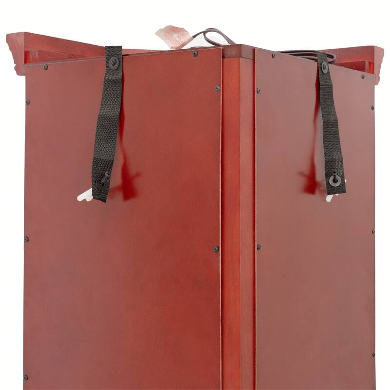 Lighted Corner Display Cabinet with Glass Adjustable Shelf