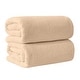 preview thumbnail 116 of 184, 100% Cotton Acacia Collection Ultra Absorbant Popcorn Bath Towels Bath Sheet (Pack of 2) - Taupe