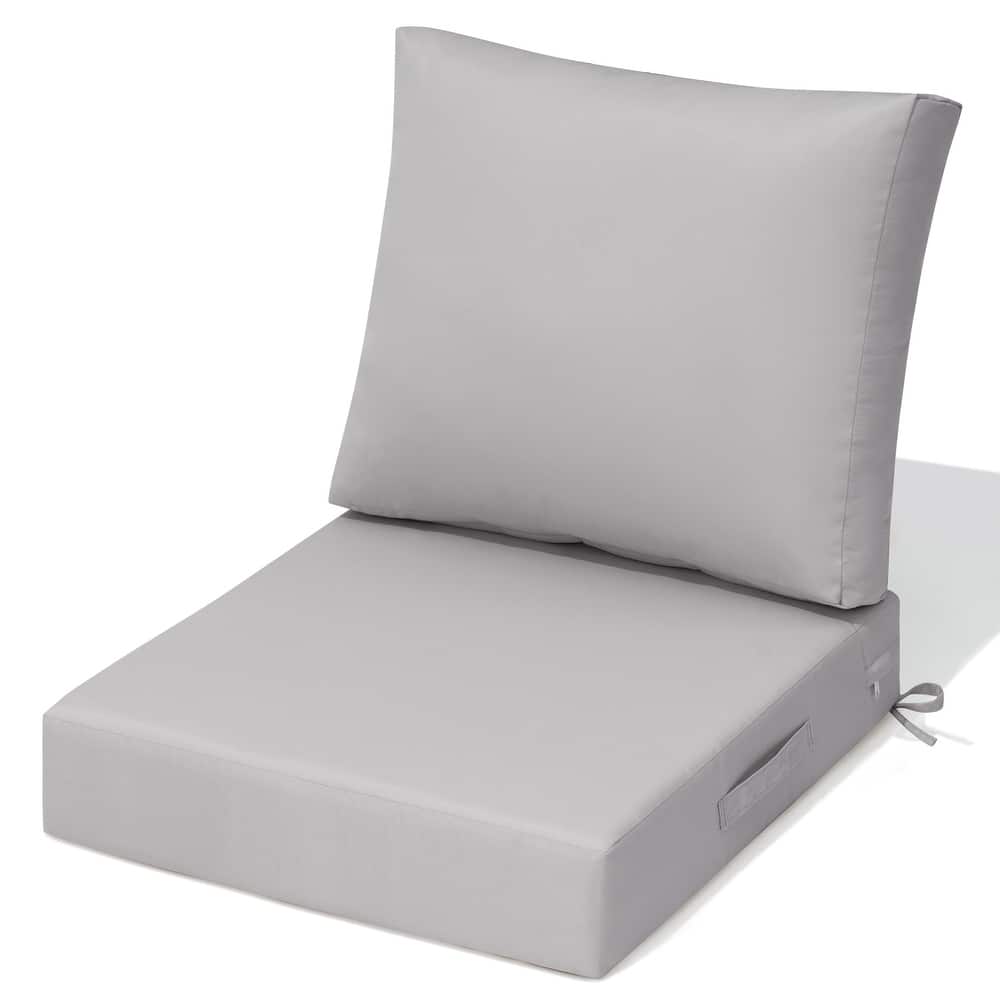 Outdoor Deep Seat Cushion Set Patio Furniture Cushions with Removable Cover for Chair Sofa Couch