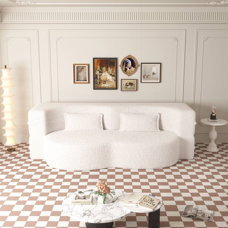 Versatile Convertible Foam Sofa Bed with Removable Cushions and Pillows