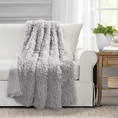 Lush Decor Emma Faux Fur Throw Blanket