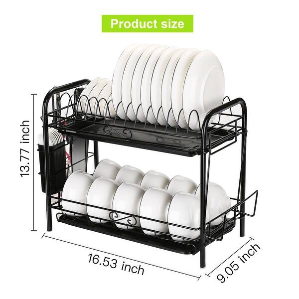 Dish Rack Extra Large Capacity For Cabinet Kitchen Storage S Overstock 31937849 Dish rack chrome 500mm length: usd