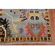 Light Blue Oushak Indian Area Rug Handmade Wool Carpet - 7'11