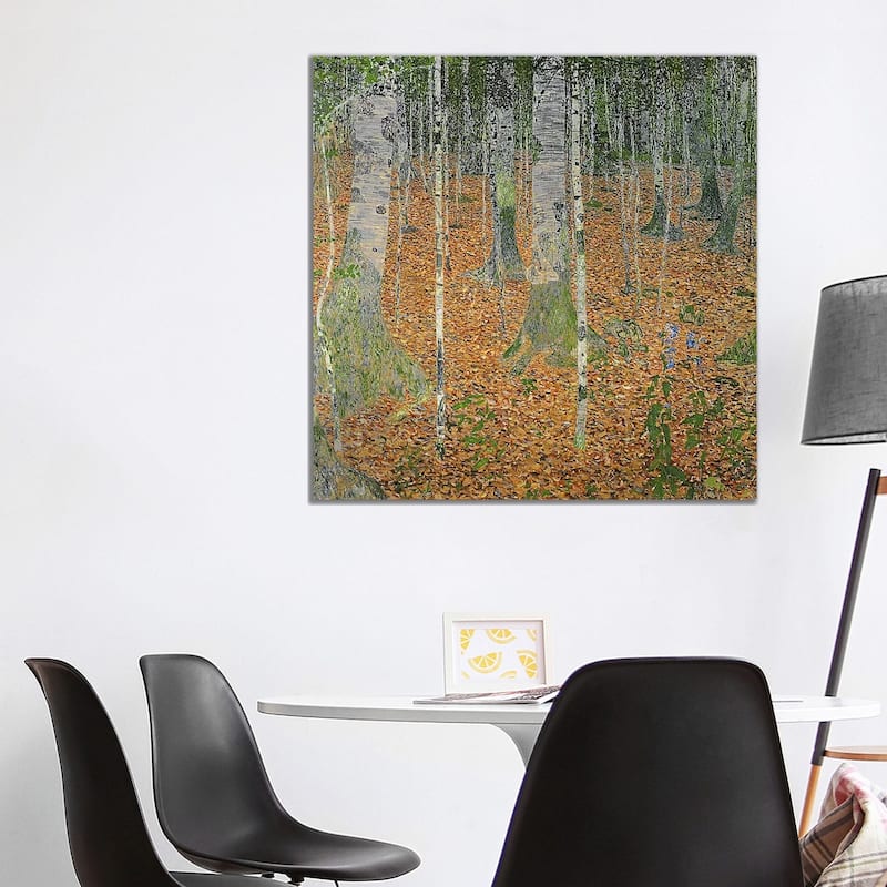 iCanvas 'The Birch Wood, 1903' by Gustav Klimt Canvas Print - 37x37x1.5