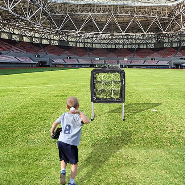 ZELUS 9-Hole Baseball Pitching Net | Adjustable Strike Zone Trainer Wi
