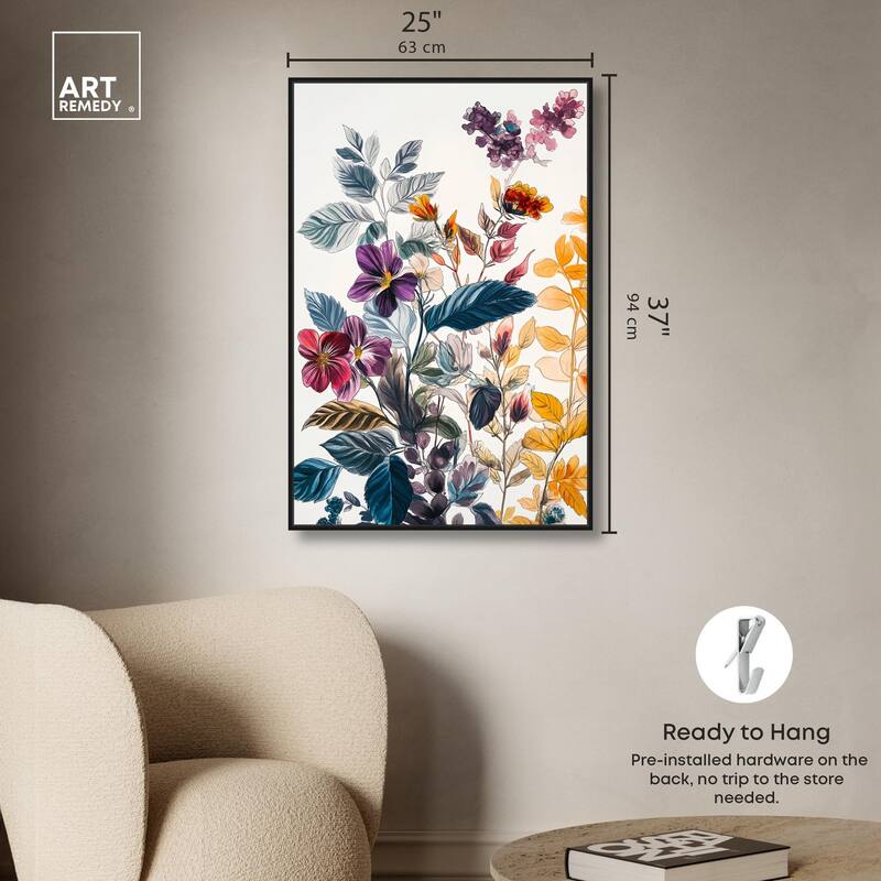 Iris Indigo I Canvas by Art Remedy