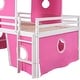 preview thumbnail 6 of 11, Solid Wood Bunk Bed With Slide Tent Tower