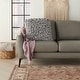 preview thumbnail 4 of 6, Silver Orchid Negri Velvet Sponge Finger Throw Pillow 20" x 20"