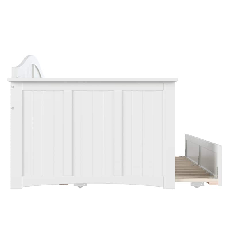 Nantucket Twin Wood Daybed with Twin Size Trundle