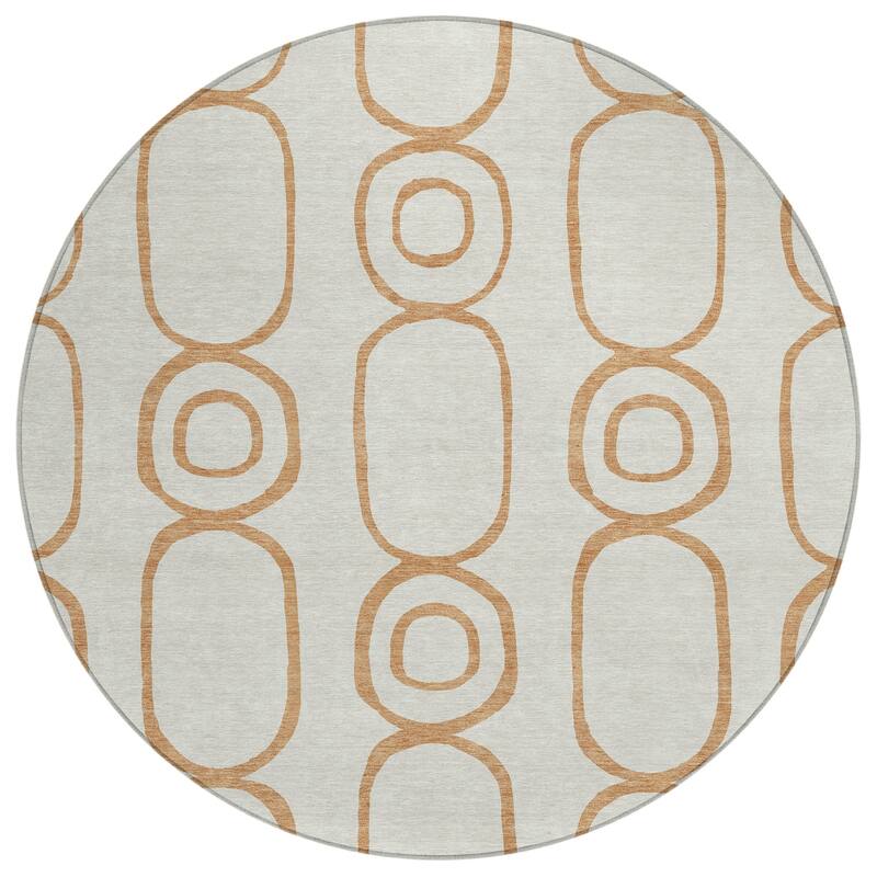 Machine Washable Indoor/ Outdoor Modern Vibe Chantille Rug