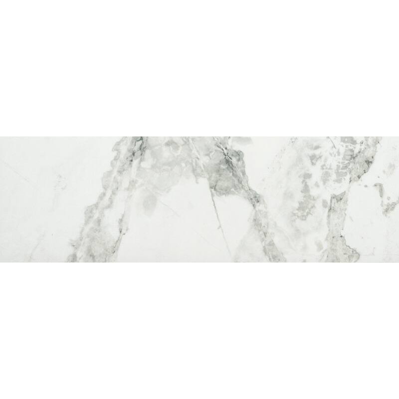 Penthouse 4x12 Polished Marble Look Porcelain Subway Tile - Floor, Wall