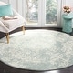 preview thumbnail 81 of 85, SAFAVIEH Adirondack Sierra Vintage Oriental Distressed Rug 6' Round - Slate/Ivory