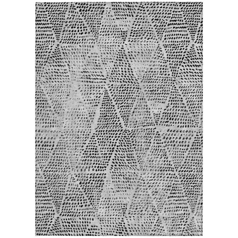 HomeRoots Geometric Transitional Rectangle Outdoor Rug