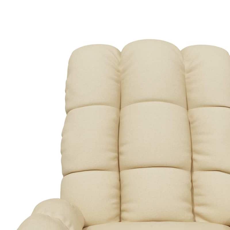 vidaXL Recliner Cream Fabric - 29.1" x 38.9" x 40.1"