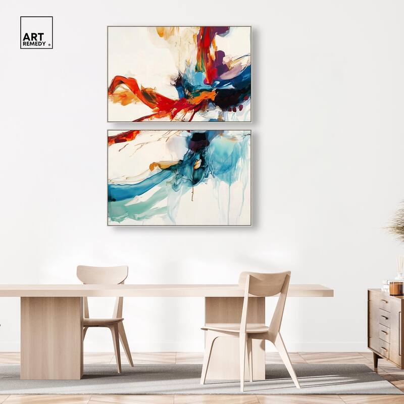 Vibrant Palette I Canvas Set of 2 by Art Remedy