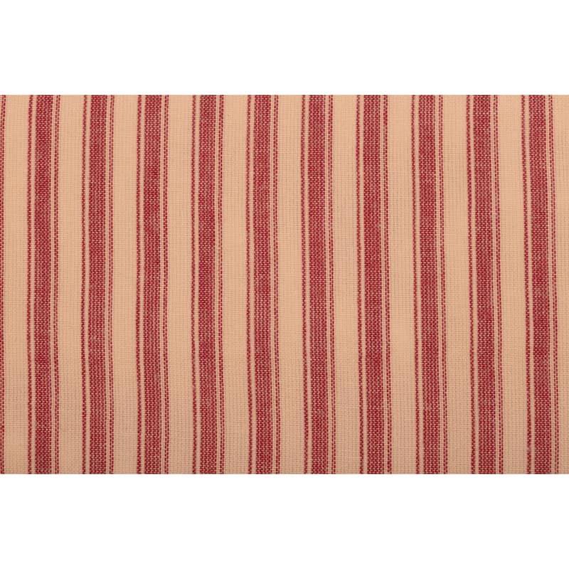 Sawyer Mill Red Ticking Stripe Shower Curtain 72x72