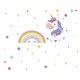preview thumbnail 4 of 4, Walplus Magical Unicorn Rainbow Children Wall Sticker Nursery Decor