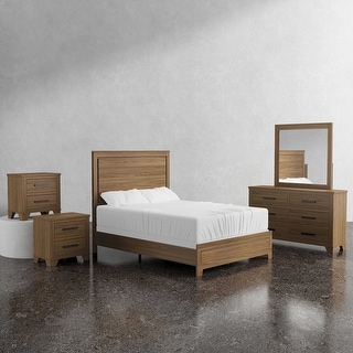 Furniture of America Nyess Modern Chestnut Brown 5-Piece Wood Kids Bedroom Set