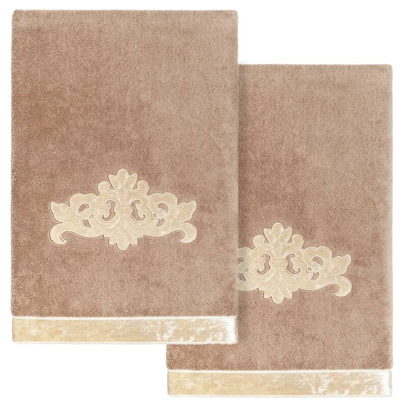 Authentic Hotel and Spa Turkish Cotton May 2 PC Bath Towel Set - Cocoa