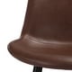 preview thumbnail 10 of 43, LUE BONA Faux Leather Bar Stools Counter Height Stools with Backs and Metal Legs (Set of 4) Dark Brown-24in. - Counter Height
