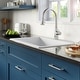 preview thumbnail 29 of 74, Karran 33" Top Mount Double Equal Bowl Quartz Kitchen Sink Kit - 33" x 22" x 9"
