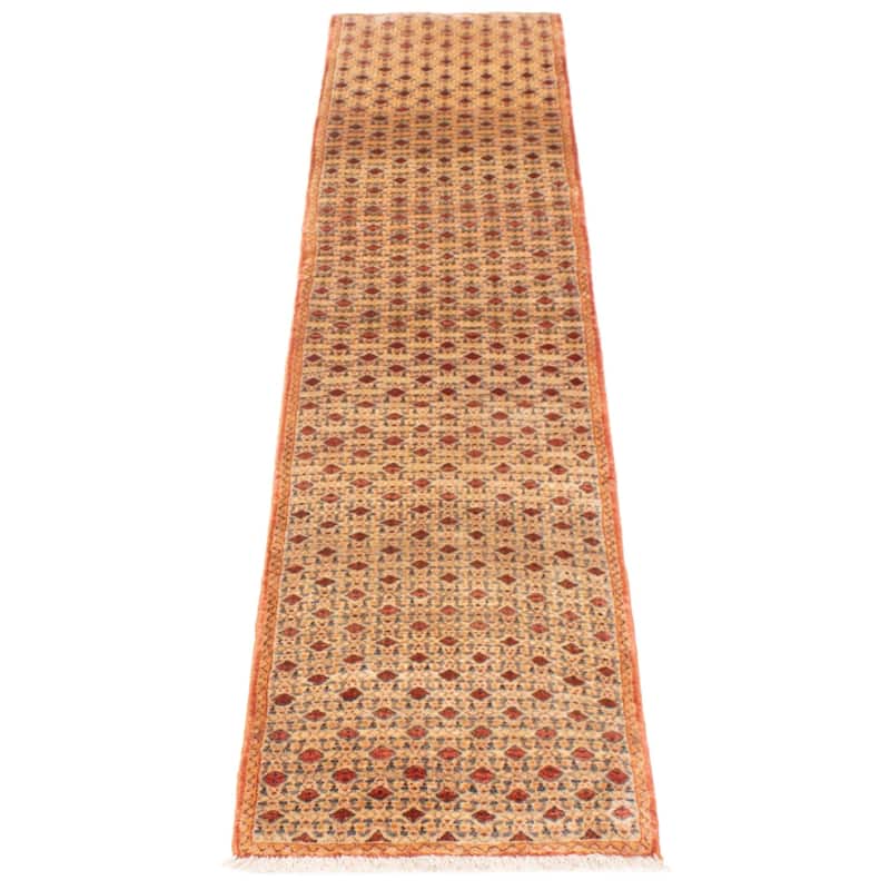 ECARPETGALLERY Hand-knotted Andelz Cream Wool Rug - 2'0 x 9'0
