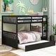 preview thumbnail 8 of 16, Full Size Bunk Bed with Ladder and Safety Rails