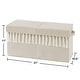 preview thumbnail 3 of 2, Boho Bohemian Boy Girl Kids Fabric Toy Bin Storage - Solid Taupe Beige Ivory Cream Off White Linen Farmhouse Shabby Chic Neutral