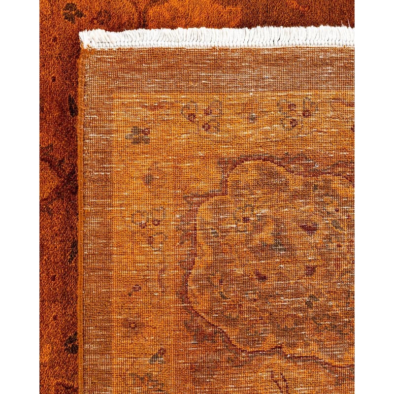 Vibrance, One-of-a-Kind Handmade Area Rug - Brown, 9' 4" x 12' 4" - 9' 4" x 12' 4"