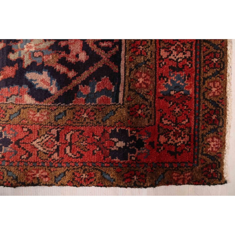 ECARPETGALLERY Hand-knotted Andelz Navy Wool Rug - 3'5 x 9'4