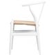 preview thumbnail 20 of 47, Modern Dining Chair with Woven Paper cord Seat, Solid Wooden Farmhouse Y Back Elbow Side Chair
