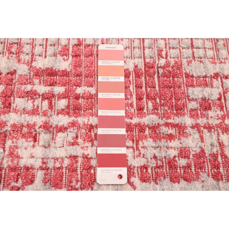 ECARPETGALLERY Hand Loomed Elysian Red Rug - 8'1 x 9'11