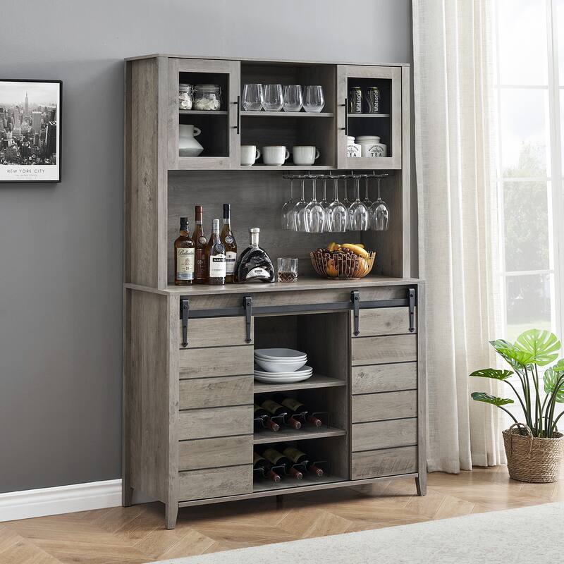 Kitchen Hutch Cabinet with Storage