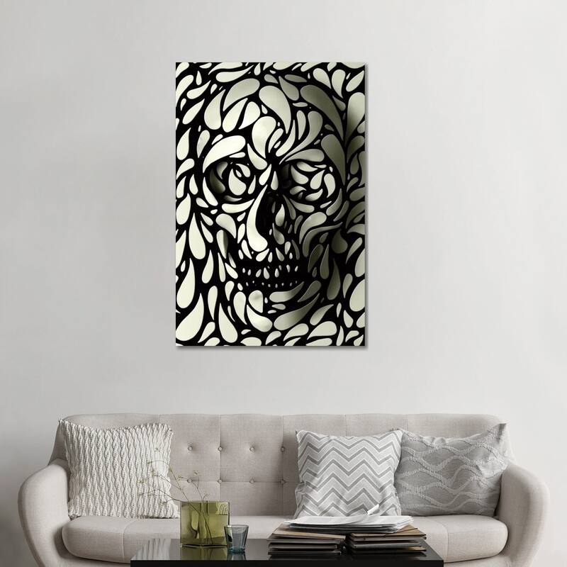 iCanvas "Skull No. 4" by Ali Gulec Canvas Print - 48x32x1.5