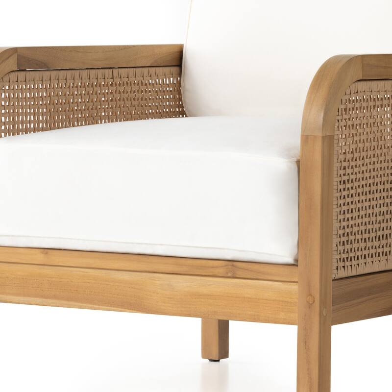 Fitzgerald Outdoor Chair-Natural Teak-FSC - 28.0W x 34.25 x 32.25H