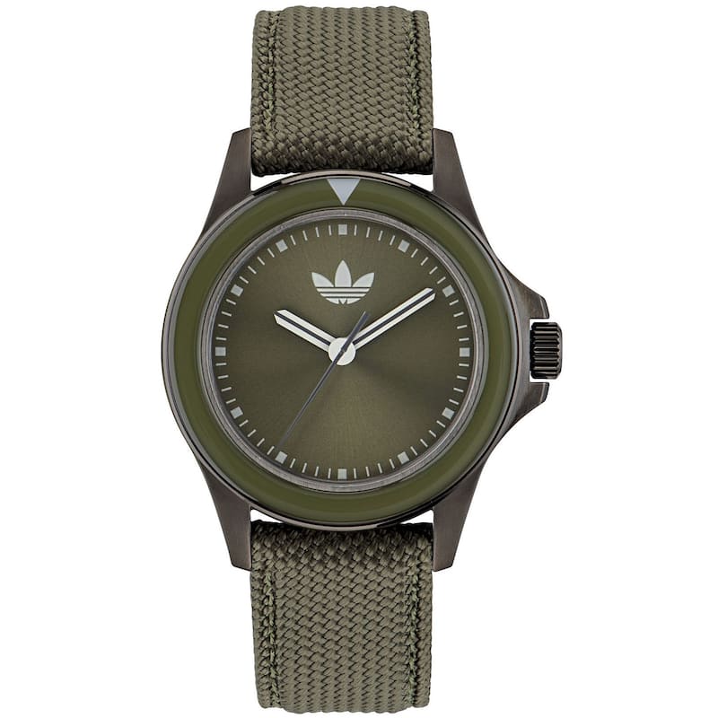 Adidas Men's Originals Expression One Green Dial Watch - AOFH23017 - One Size