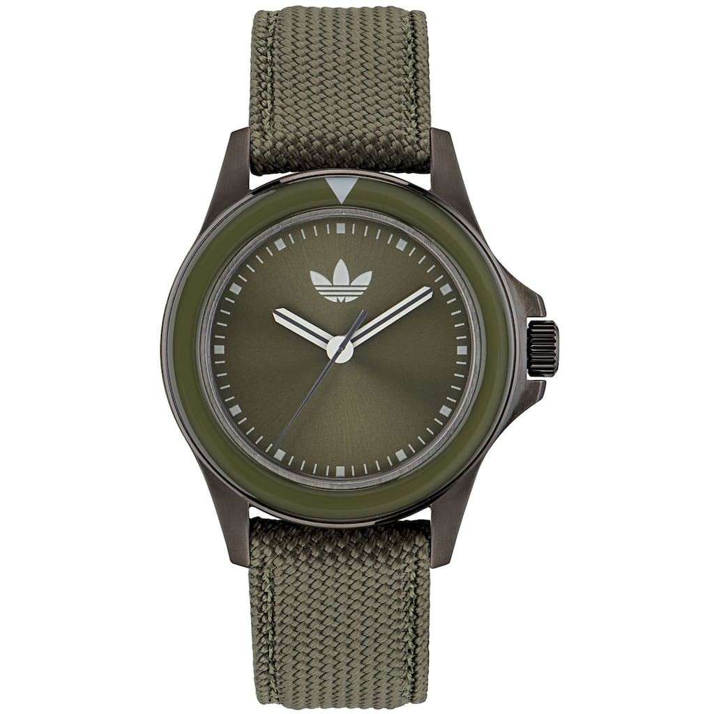 Adidas Men's Originals Expression One Green Dial Watch - AOFH23017 - One Size