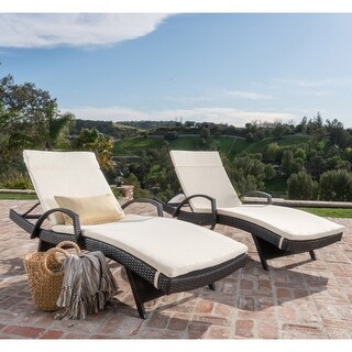 Havenside Home Vilano Outdoor Cushioned Lounge Chair – Set of 2