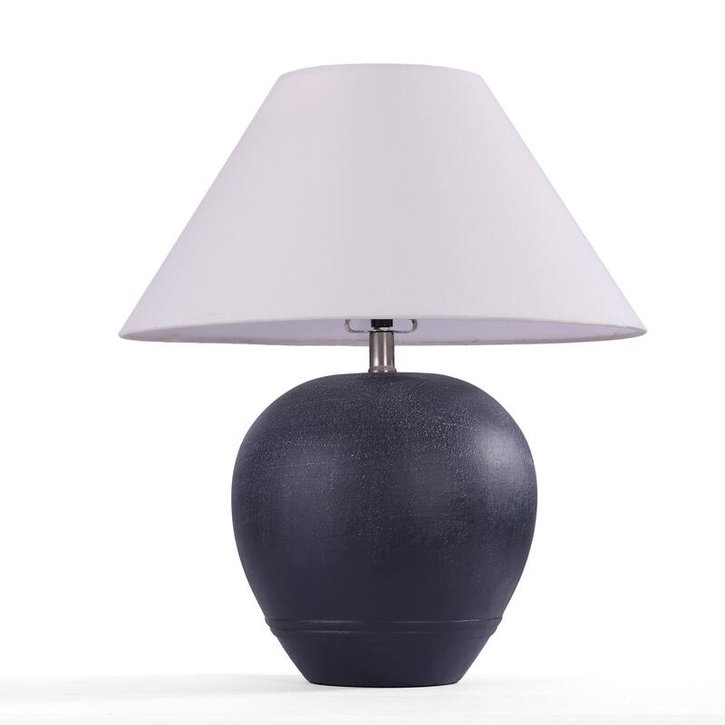 Ceramic Table Lamp with Linen Shade