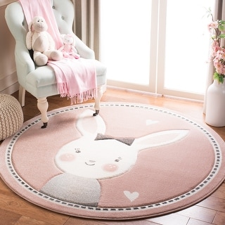 SAFAVIEH Carousel Kids Njomeza Bunny Rug