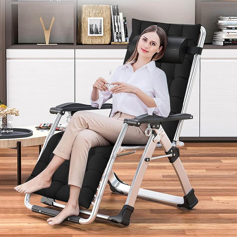 DoCred Zero Gravity Chair, Folding Lawn Chaise Recliner Lounge Chair