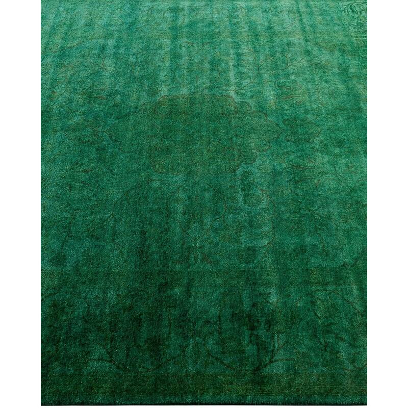 Contemporary Overdyed Wool Hand Knotted Area Rug - 4' 7" x 7' 1"