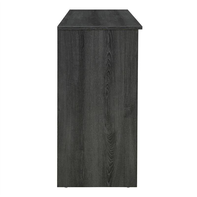 Retro 3-Door Sideboard with PVC Rattan Doors and Metal Handles, Buffet Cabinet Accent Storage Cabinet with Storage Shelves