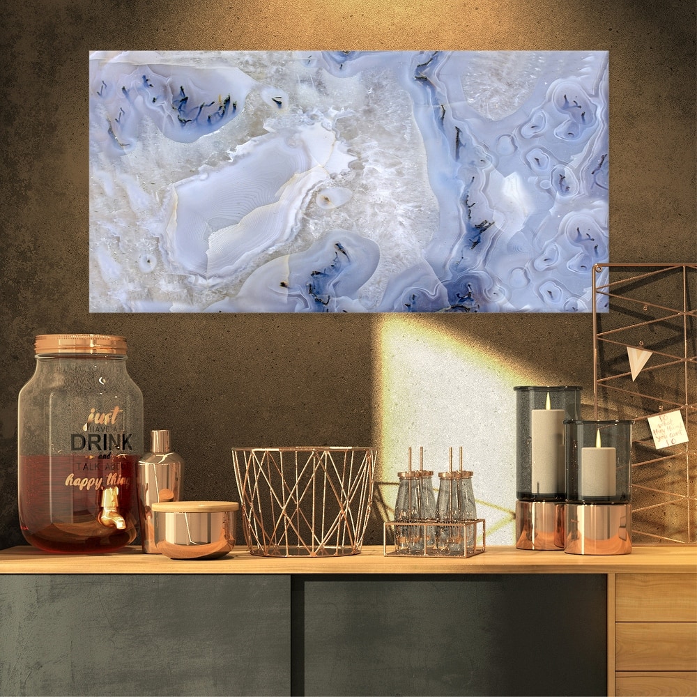 Agate Stone Background' Abstract Canvas Wall Art Print